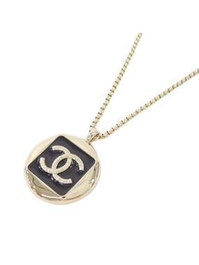 Chanel Pendant Necklace Metal Black And #346963C15B